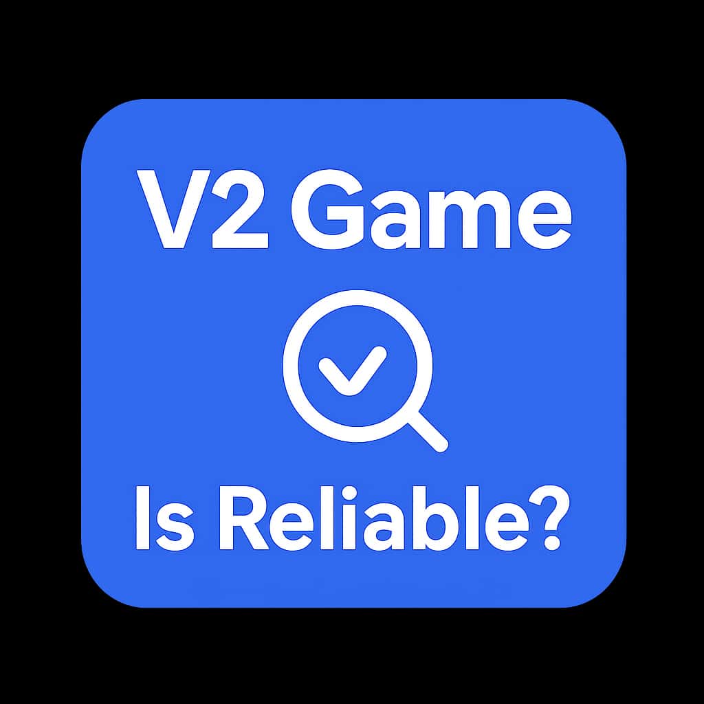 An icon symbolizing the reliability of V2 Game in a professional style.