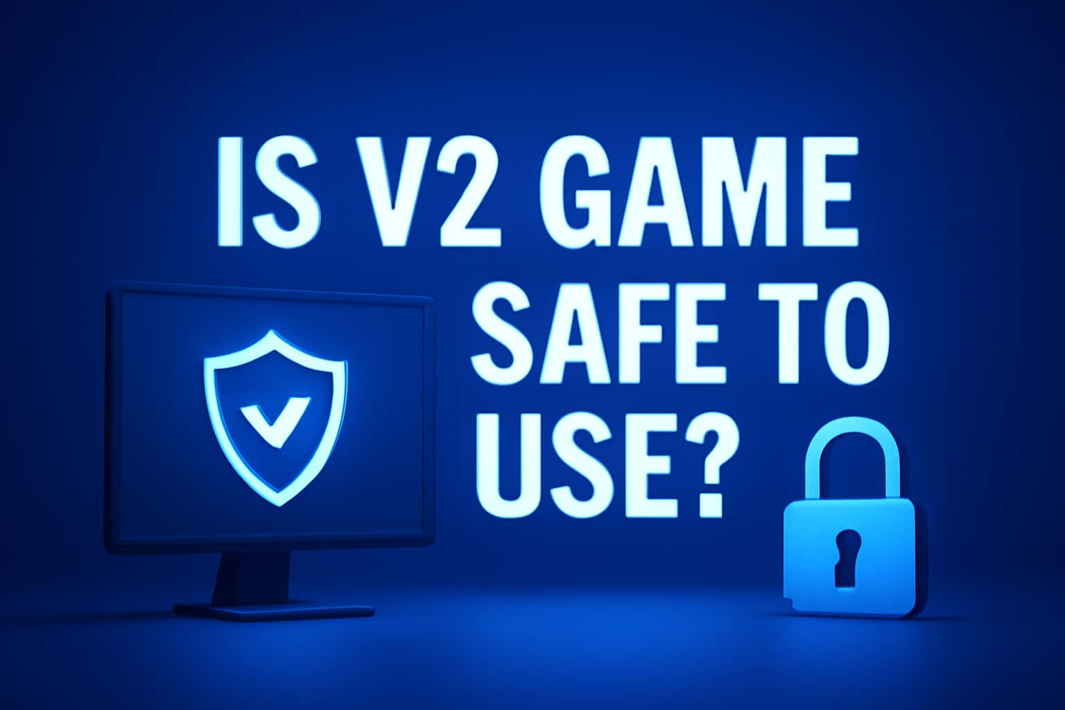 An informational graphic illustrating the safety features of V2 Game.