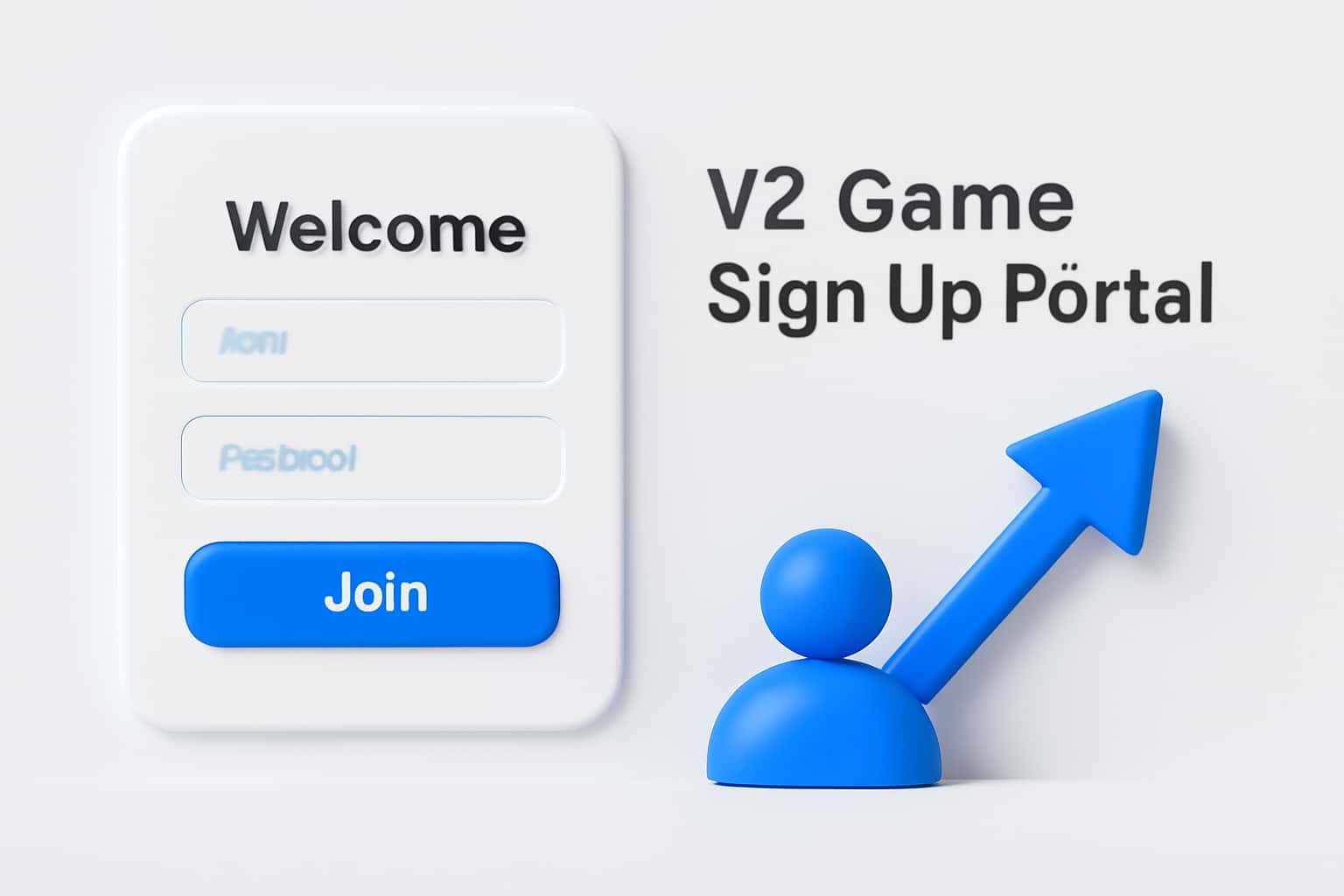 V2 Game Sign Up Portal Interface
