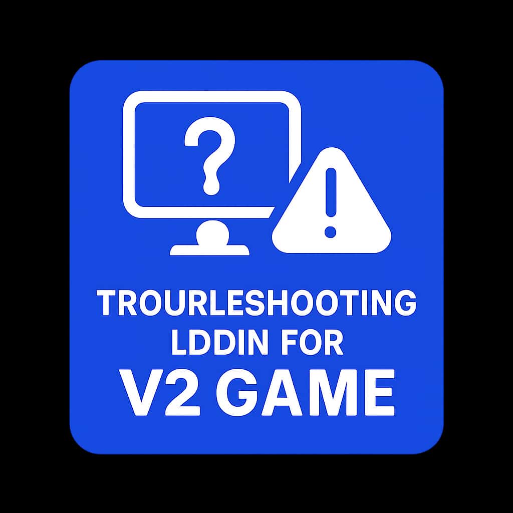 Icon representing troubleshooting login for V2 Game.