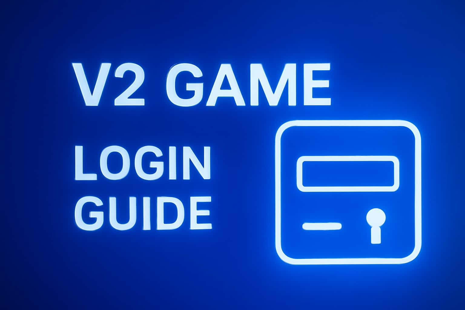 Information scene depicting the V2 Game Login Guide